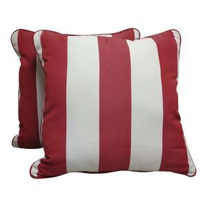 Red - Member's Mark Cabana Outdoor Accent Pillows with Sunbrella Fabric, Set of